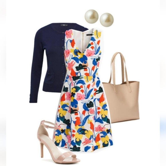 J. Crew Multicolor Floral Dress - Picture 7 of 9